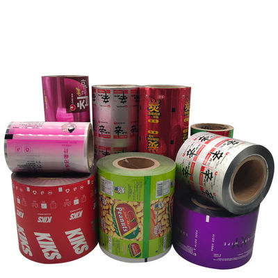 Imballaggio alimentare Film laminato in rulli di plastica con materiale in foglio di alluminio