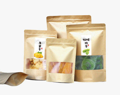 Logo personalizzato di qualità alimentare di plastica Stand Up sacchetto Zip Lock sacchetto di imballaggio per snack