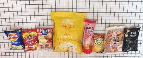 Fino a 9 colori Banana Chips Sacchetto di imballaggio per le leghe Patata Chips Durable and Attractive