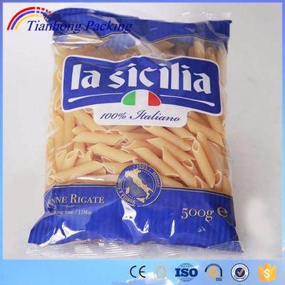 Stampa su misura sacchetto di imballaggio per spaghetti di farina di plastica trasparente