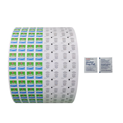 5x5cm Dimensione a lato singolo Alcol Prep Pad Materiale di imballaggio per la stampa flessigrafica