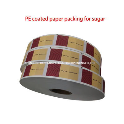 Stampa flessigrafica imballaggio di sale film roll resistente all'umidità carta rivestita in PE di qualità alimentare