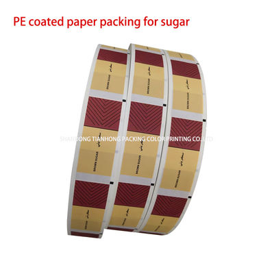 Stampa flessigrafica imballaggio di sale film roll resistente all'umidità carta rivestita in PE di qualità alimentare