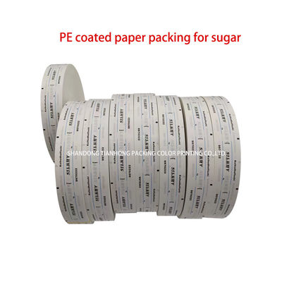 Carta specializzata per imballaggi di pepe con disegno personalizzato 58g carta rivestita in PE a forma di rotolo