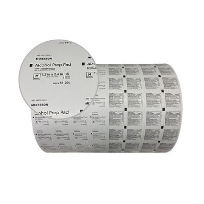 Medicina 101g 130g 5 strati Povidone-Iodio Prep Pad Roll Film Carta di Folia di Aluminio