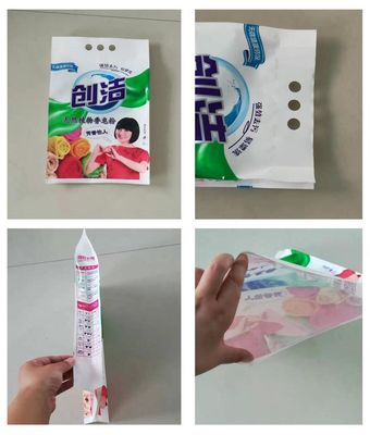 Sacchetto di imballaggio con sacchetto di polvere di lavaggio per detersivi PET/PE personalizzato con disegno di stampa in gravura