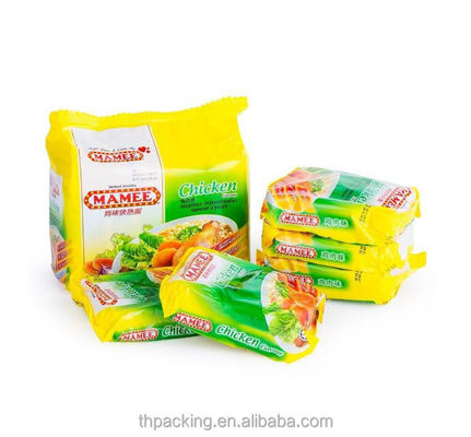 Noodle istantanee Sacchetti di imballaggio in plastica BOPP/VMCPP usa e getta Struttura del materiale PET/PE