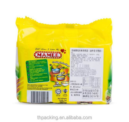Noodle istantanee Sacchetti di imballaggio in plastica BOPP/VMCPP usa e getta Struttura del materiale PET/PE