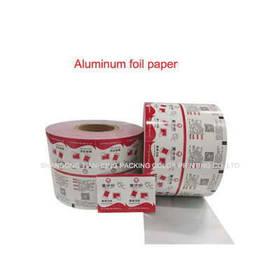 Stampa personalizzata di carta di foglio di alluminio pellicola di tenuta termica per vetri di pulizia tamponi
