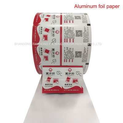 Stampa personalizzata di carta di foglio di alluminio pellicola di tenuta termica per vetri di pulizia tamponi