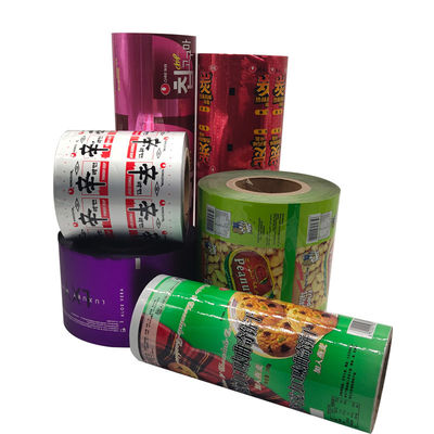 Imballaggio alimentare Film laminato in rulli di plastica con materiale in foglio di alluminio