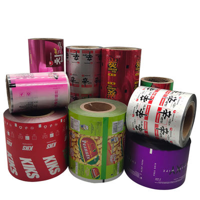 Imballaggio alimentare Film laminato in rulli di plastica con materiale in foglio di alluminio
