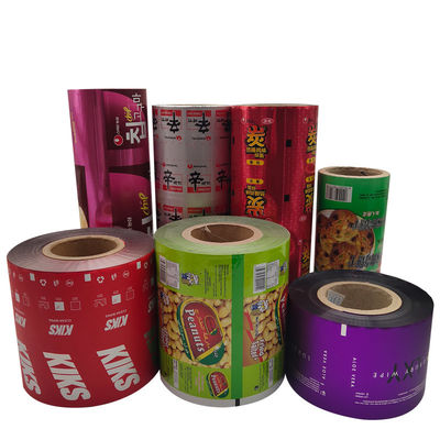 Imballaggio alimentare Film laminato in rulli di plastica con materiale in foglio di alluminio