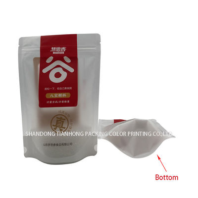Sacchetti di imballaggio alimentare in foglio di alluminio Mylar in plastica con lucchetto a cartoncino per luci matt personalizzate