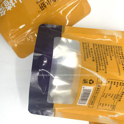 Borsa a schiera stampata su misura per spuntini ecologici a prova d'aria e acqua
