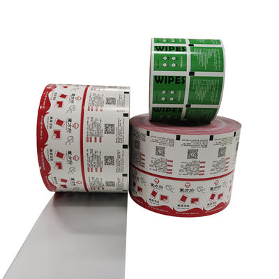 Stampa a colori Acqua resistente all' alluminio Imballaggio film roll per iodine Wipes pacchetto