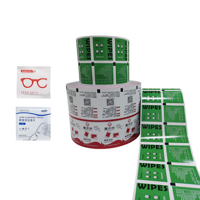 Stampa a colori Acqua resistente all' alluminio Imballaggio film roll per iodine Wipes pacchetto