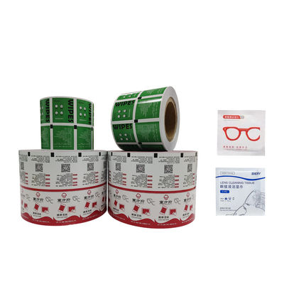 Stampa a colori Acqua resistente all' alluminio Imballaggio film roll per iodine Wipes pacchetto