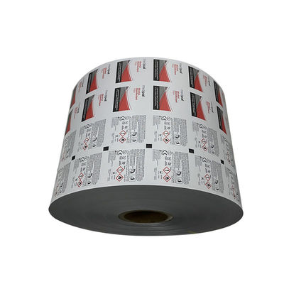 Pulpa di legno 75% di alcol pad carta di alluminio PE film roll per imballaggio 30-1100mm larghezza