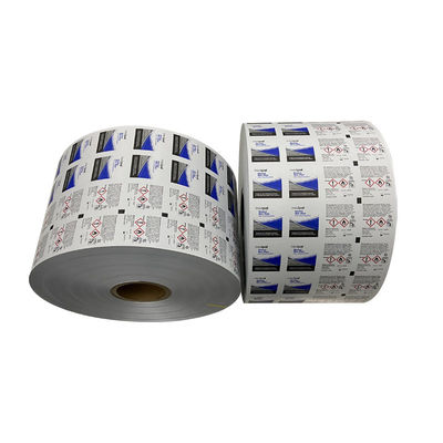 Flexografia Scartamento stampato Imballaggio medico Rollo di foglio di alluminio Materiale di stoccaggio 30-1100mm Larghezza